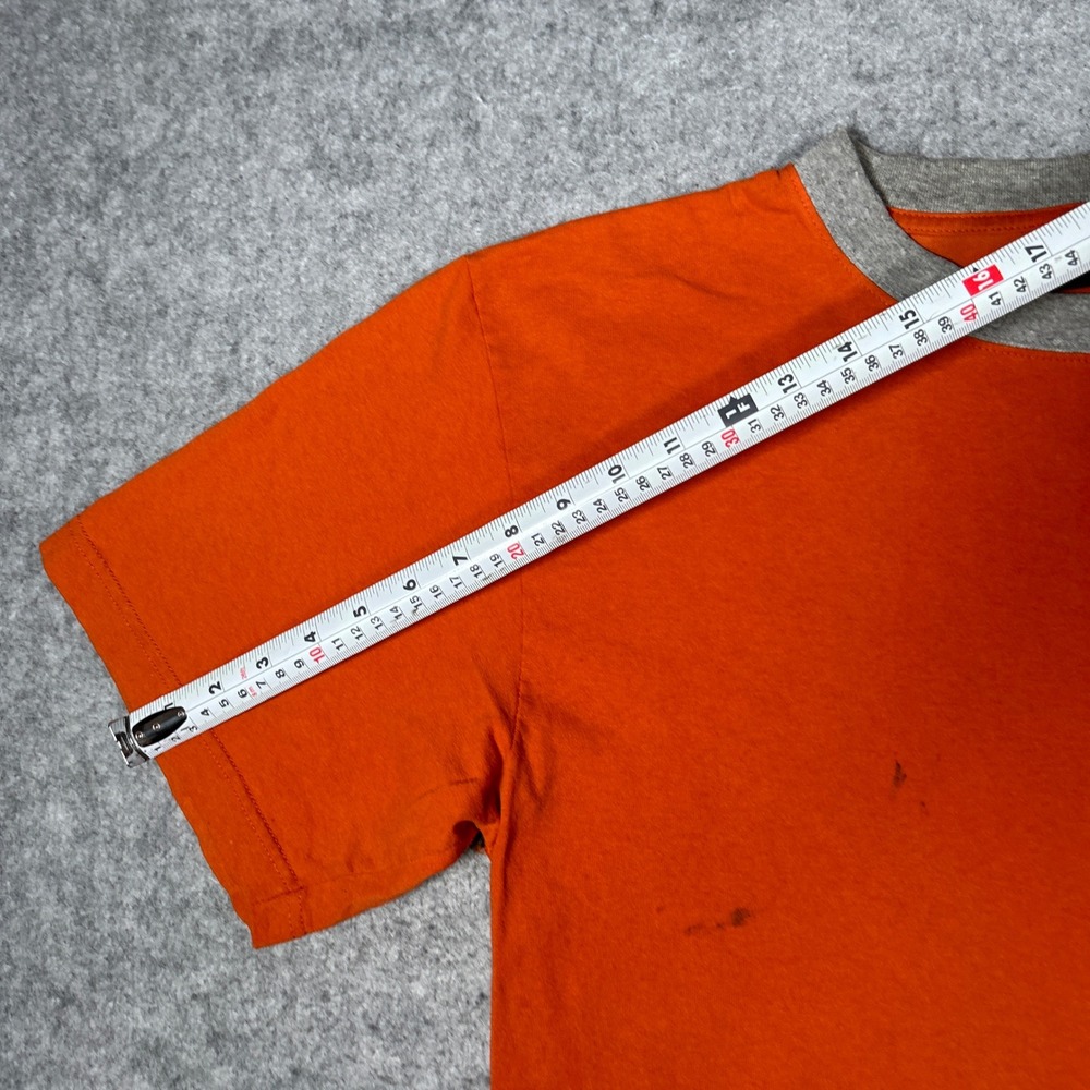 Timberland T Shirt Mens Large Orange Graphic Ringer Tee Gorpcore Outdoors - Picture 2 of 13